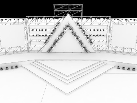 Concert Stage 01 Design 3D Model