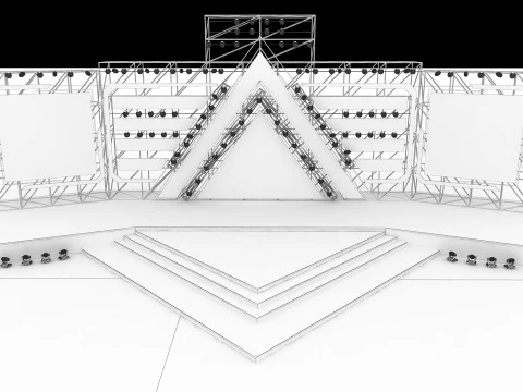 Concert Stage 01 Design 3D Model