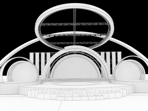 Concert Stage 02 Design 3D Model