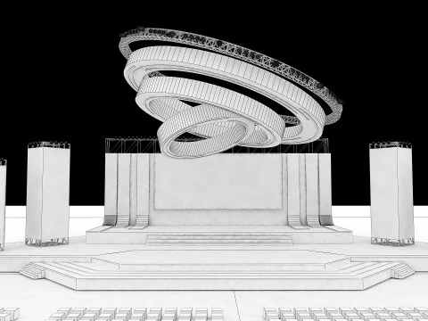 Event Stage 10 Design 3D Model