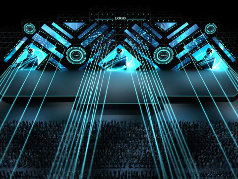 Concert Stage 03 Design 3D Model