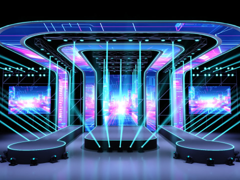 Concert Stage 04 Design 3D 모델