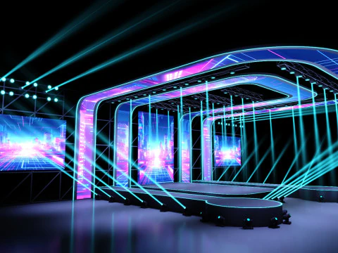 Concert Stage 04 Design 3D Model