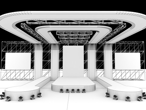 Concert Stage 04 Design Modello 3D
