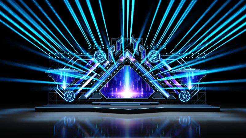 Music Festival Stage 01 Design 3D 模型 .c4d .max .obj .3ds .fbx .stl .blend 