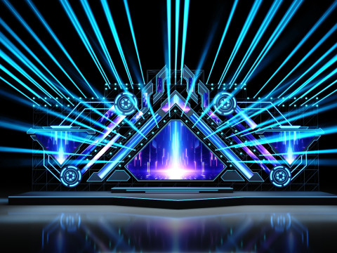 Music Festival Stage 01 Design 3D 모델