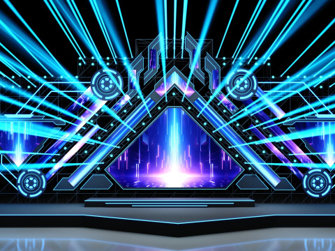 Music Festival Stage 01 Design 3D 模型