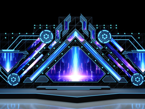 Music Festival Stage 01 Design 3D 模型