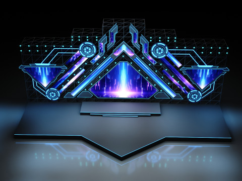 Music Festival Stage 01 Design 3D 模型