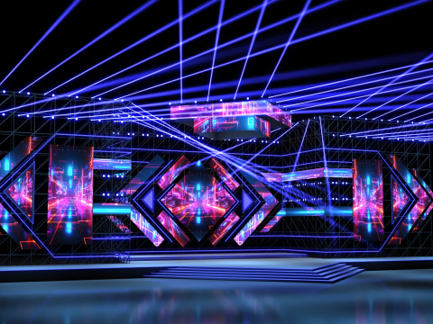 Music Festival Stage 02 Design 3D 模型
