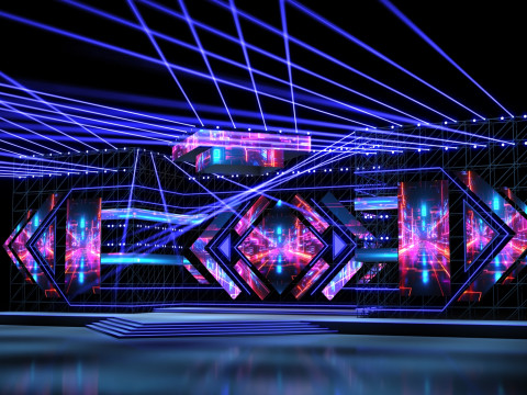 Music Festival Stage 02 Design 3D 模型