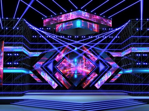 Music Festival Stage 02 Design 3D 模型