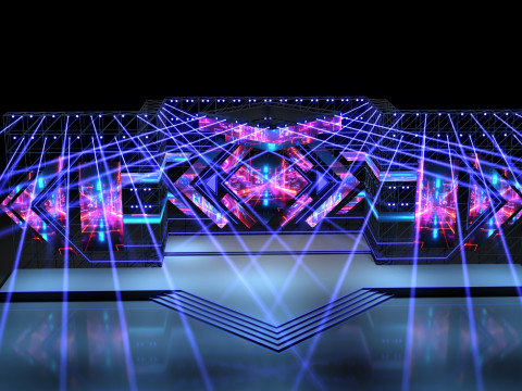 Music Festival Stage 02 Design 3D 模型