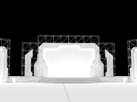 Event Stage 12 design 3D Модель