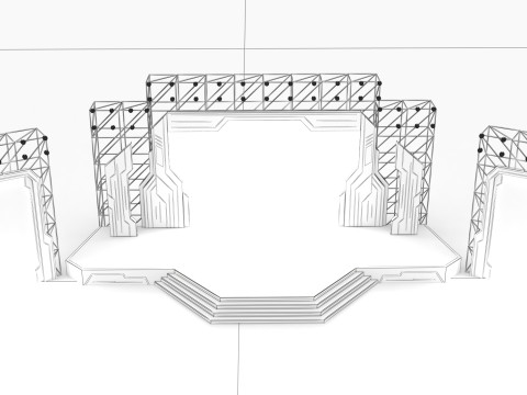Event Stage 12 design 3D Модель