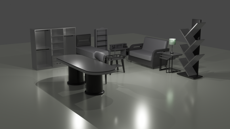 Furniture Modelo 3D .c4d .max .obj .3ds .fbx .stl .blend 