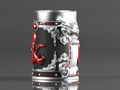 Dungeons Dragons Fantasy Role Play Die D20 Tankard Toys Games Accessories Board Games 3D Принт Модель