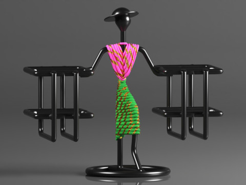 DV ENGINEERING - Creative in innovation Metal Stylish Tabletop Remote Holder Modèles 3D en vedette