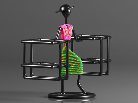 DV ENGINEERING - Creative in innovation Metal Stylish Tabletop Remote Holder Modèles 3D en vedette