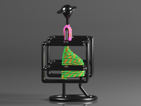 DV ENGINEERING - Creative in innovation Metal Stylish Tabletop Remote Holder Modèles 3D en vedette