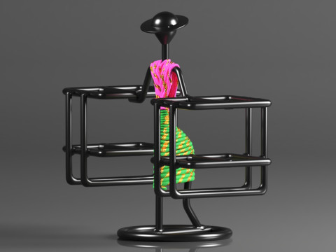 DV ENGINEERING - Creative in innovation Metal Stylish Tabletop Remote Holder Modèles 3D en vedette