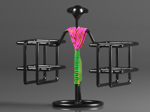 DV ENGINEERING - Creative in innovation Metal Stylish Tabletop Remote Holder Modèles 3D en vedette