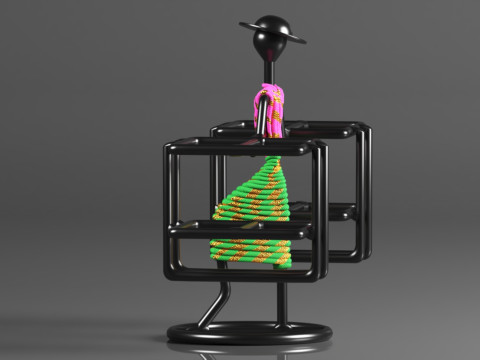 DV ENGINEERING - Creative in innovation Metal Stylish Tabletop Remote Holder Modèles 3D en vedette