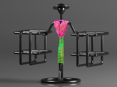 DV ENGINEERING - Creative in innovation Metal Stylish Tabletop Remote Holder Modèles 3D en vedette