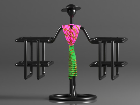 DV ENGINEERING - Creative in innovation Metal Stylish Tabletop Remote Holder Modèles 3D en vedette