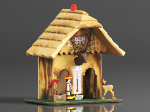 German Black Forest weather house TU 3D-printmodel