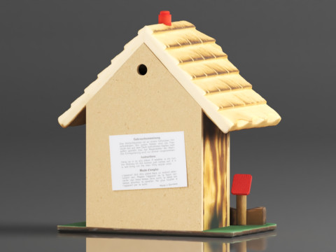 German Black Forest weather house TU 3D-printmodel