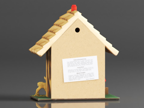 German Black Forest weather house TU 3D-printmodel