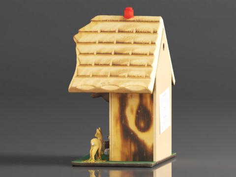 German Black Forest weather house TU 3D-printmodel