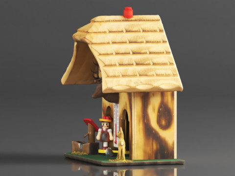 German Black Forest weather house TU 3D-printmodel