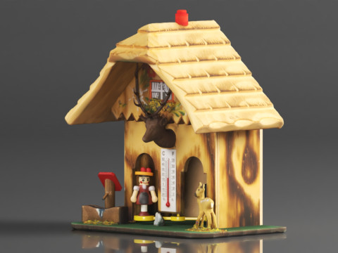 German Black Forest weather house TU 3D-printmodel