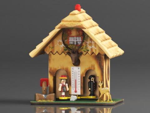 German Black Forest weather house TU 3D-printmodel