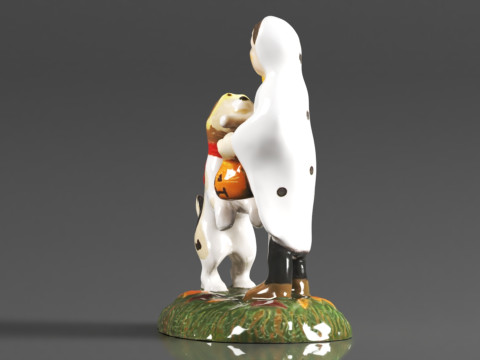 Department 56 Snow Village Halloween Accessories Peanuts Snoopys Treat No Tricks Figurine 3D Print Model