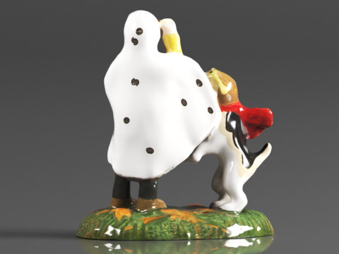 Department 56 Snow Village Halloween Accessories Peanuts Snoopys Treat No Tricks Figurine 3D Print Model