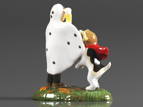 Department 56 Snow Village Halloween Accessories Peanuts Snoopys Treat No Tricks Figurine 3D Print Model