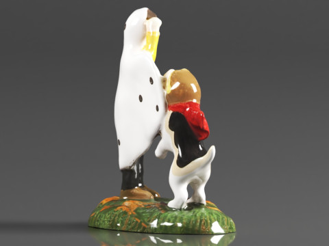 Department 56 Snow Village Halloween Accessories Peanuts Snoopys Treat No Tricks Figurine 3D Print Model