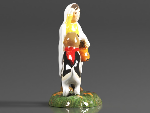 Department 56 Snow Village Halloween Accessories Peanuts Snoopys Treat No Tricks Figurine 3D Print Model