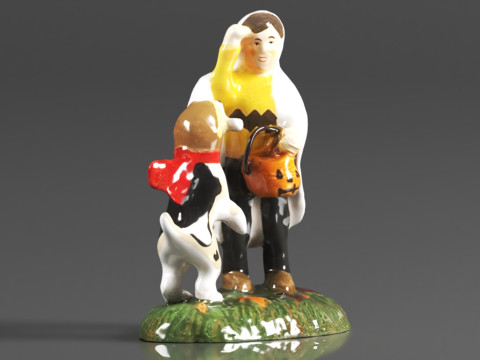 Department 56 Snow Village Halloween Accessories Peanuts Snoopys Treat No Tricks Figurine 3D Print Model