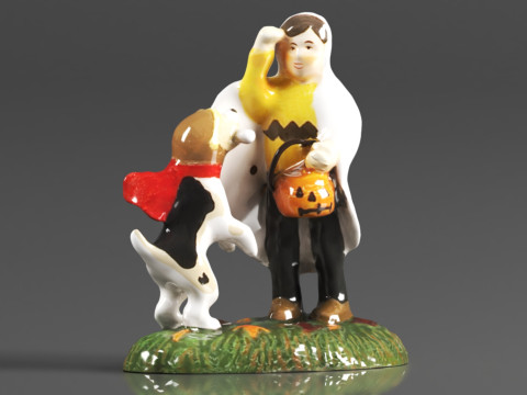 Department 56 Snow Village Halloween Accessories Peanuts Snoopys Treat No Tricks Figurine 3D Print Model