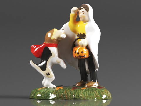 Department 56 Snow Village Halloween Accessories Peanuts Snoopys Treat No Tricks Figurine 3D Print Model