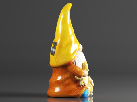 FLJZCZM Garden Gnome Statue 3D Print Model