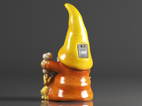 FLJZCZM Garden Gnome Statue 3D Print Model