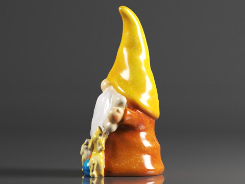 FLJZCZM Garden Gnome Statue 3D Print Model