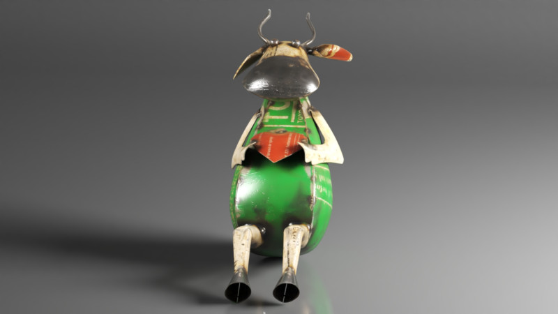 Recycled Metal Yard Art Gorgeous Cow Decor for Indoor or Outdoor 3D 프린트 모델 .c4d .max .obj .3ds .fbx .stl .blend 
