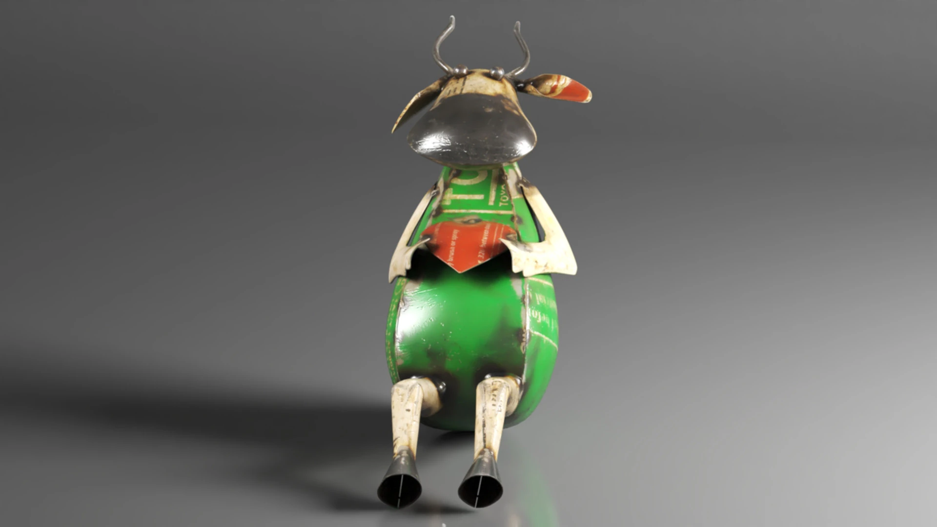 Recycled Metal Yard Art Gorgeous Cow Decor for Indoor or Outdoor 3D Print Model .c4d .max .obj .3ds .fbx .stl .blend 