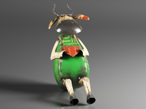 Recycled Metal Yard Art Gorgeous Cow Decor for Indoor or Outdoor 3D 프린트 모델